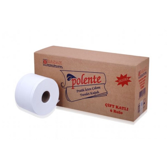Polente Pratik İçten Çekme Tuvalet Kağıdı 6 Rulo 5 kg